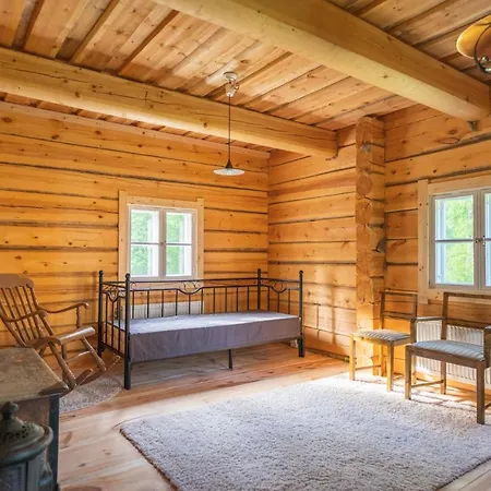 Unique Loghouse And Wood Heated Sauna In Ii *