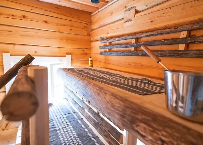 Iisland Pauhu Loghouse And Sauna Under The Starlit Sky * 伊镇